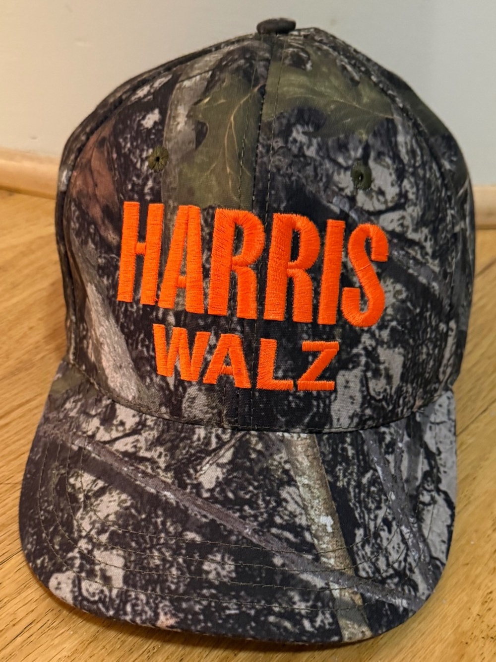 Official Harris Walz Camo Trucker Hat Midwest Princess Style Snapback Union USA